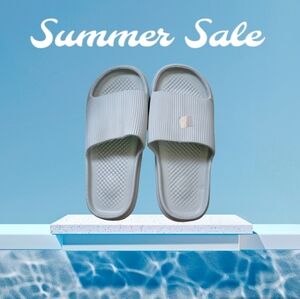 Women's Gray Slides NWT